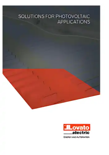 Lovato Photovoltaic Applications catalogue